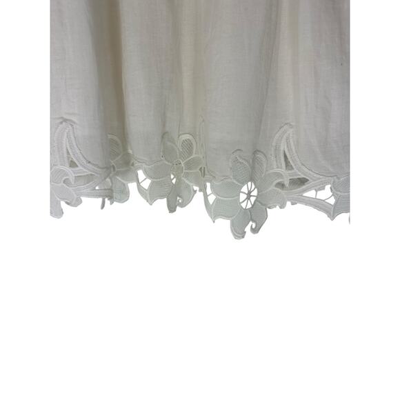 Sandro Paris Dress Basic White Floral Cutout Ethereal Elegance Angelcore Small - Picture 5 of 13